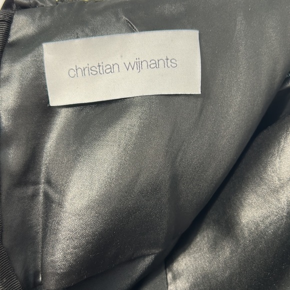 CHRISTIAN WIJNANTS shiny satin mini skirt Size EU 34/ US 4 - Picture 3 of 6
